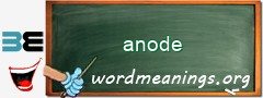 WordMeaning blackboard for anode